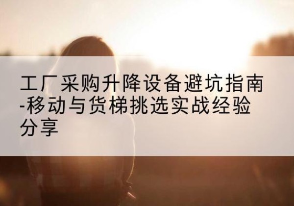 西青区移动式升降机怎么选-工厂采购升降设备避坑指南-移动与货梯挑选实战经验分享